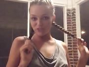 Lili Simmons Takes Her Tit Out